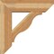 Ekena Millwork Funston Slat Rough Sawn Bracket w/ Offset Brace, Western Red Cedar, 8"W x 28"D x 28"H BKT0806X28X28FST06RWR - alternate 2